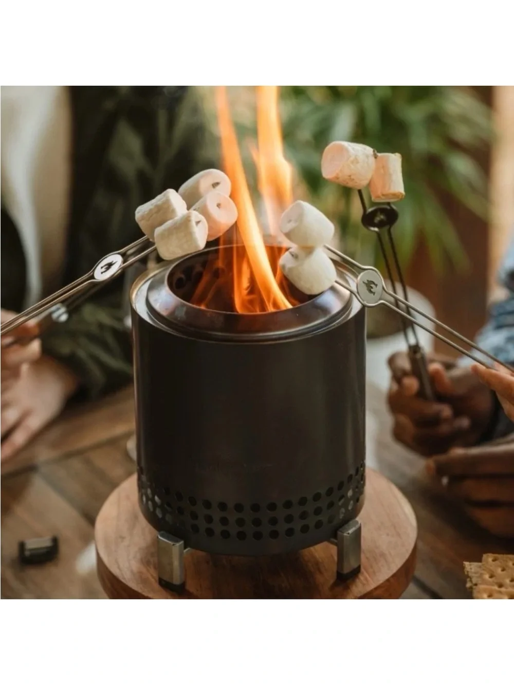 Solo Stove | Mesa XL Gunmetal Metallic Stainless Steel Table Top Fire Pit